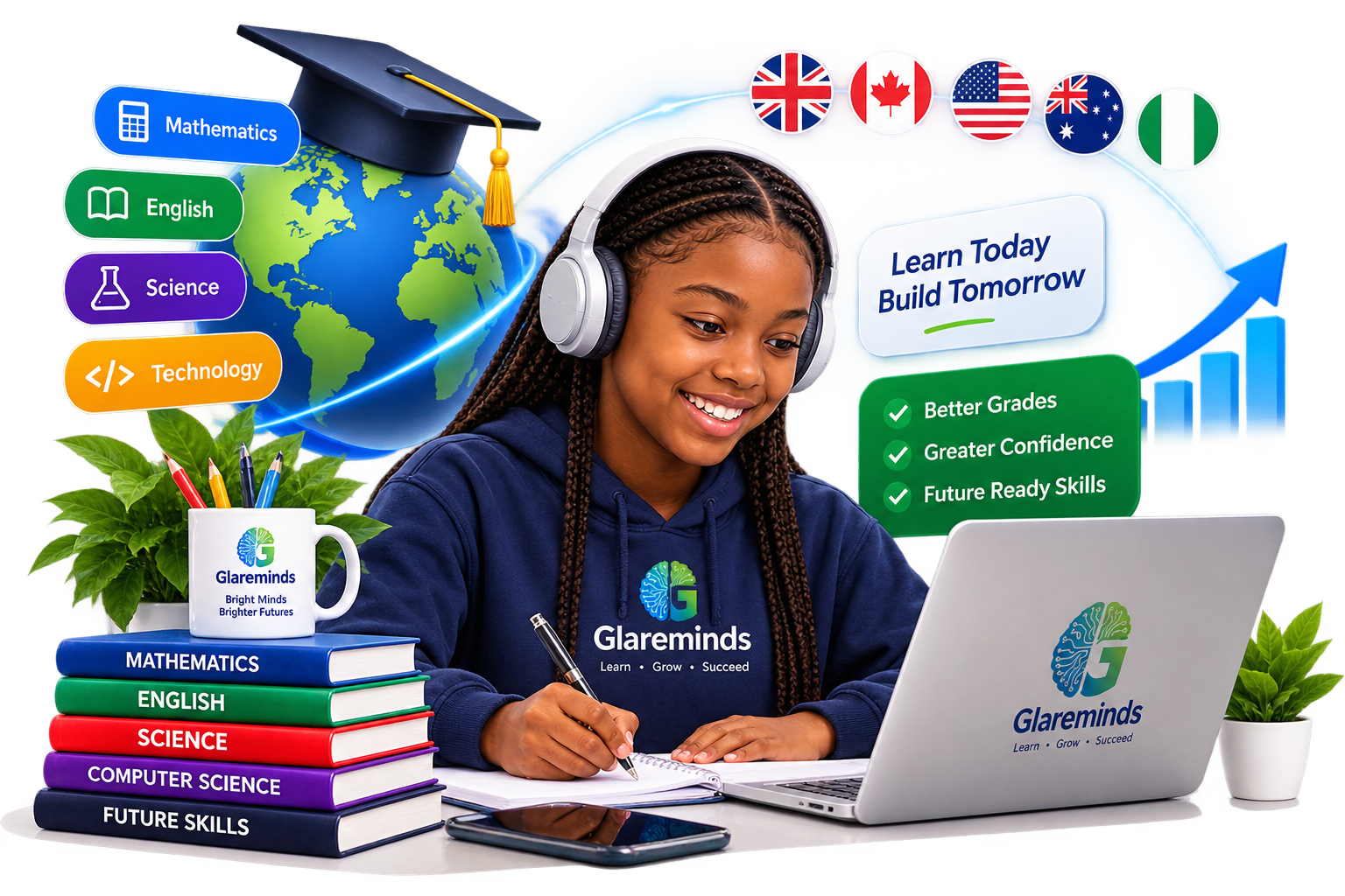 Glareminds one-on-one online private tutoring for international curriculum students